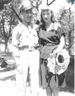 Jim and Betty on wedding day, Buffalo NY