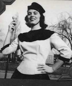 Cheerleader, baton twirler!